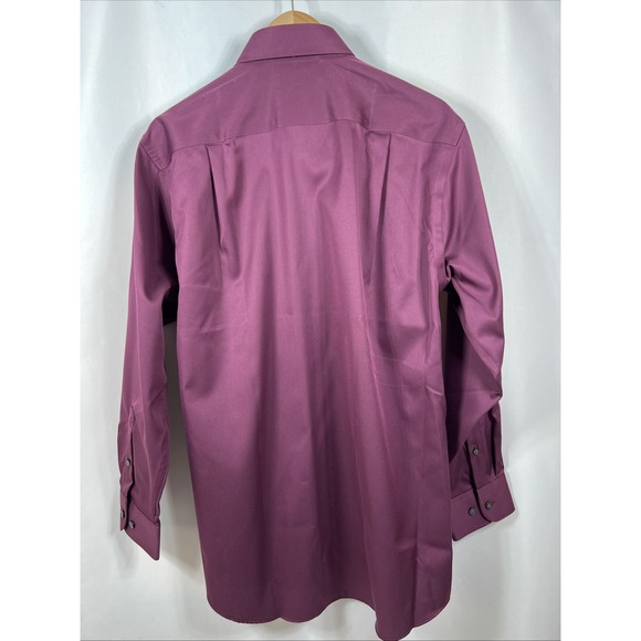 NWT Kenneth Cole Awearness Wine Business Slim Fit 100%‎ Cotton Size 16 1/2 - Picture 4 of 10